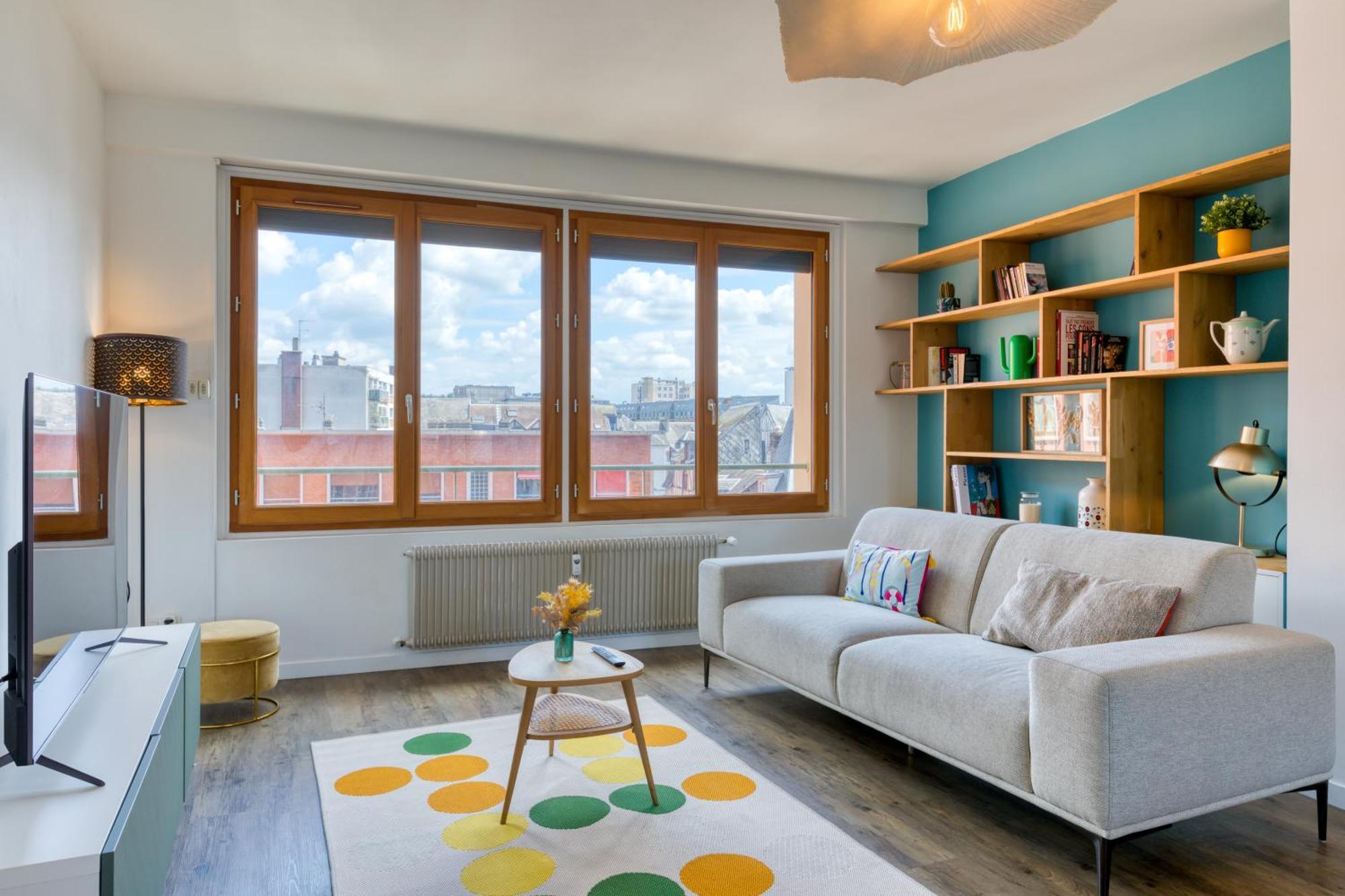 Juliette : *Logement Avec Balcon* Lägenhet Rouen Exteriör bild